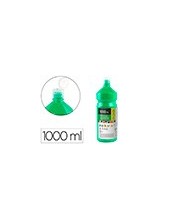 TEMPERA ESCOLAR LIDERPAPEL 1000 ML VERDE 2