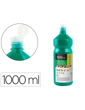 TEMPERA ESCOLAR LIDERPAPEL 1000 ML VERDE OSCURO
