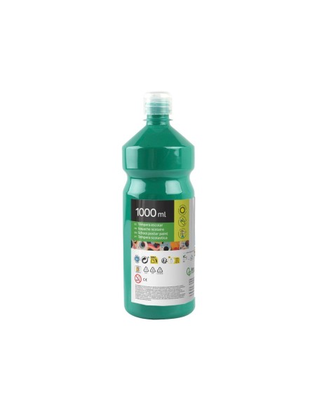 TEMPERA ESCOLAR LIDERPAPEL 1000 ML VERDE OSCURO