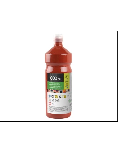 TEMPERA ESCOLAR LIDERPAPEL 1000 ML MARRON