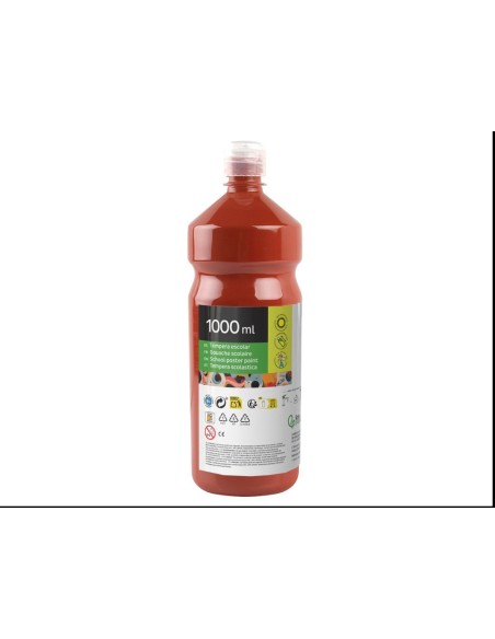 TEMPERA ESCOLAR LIDERPAPEL 1000 ML MARRON