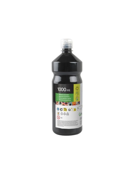 TEMPERA ESCOLAR LIDERPAPEL 1000 ML NEGRO