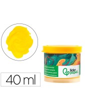 TEMPERA LIDERPAPEL ESCOLAR 40 ML AMARILLO