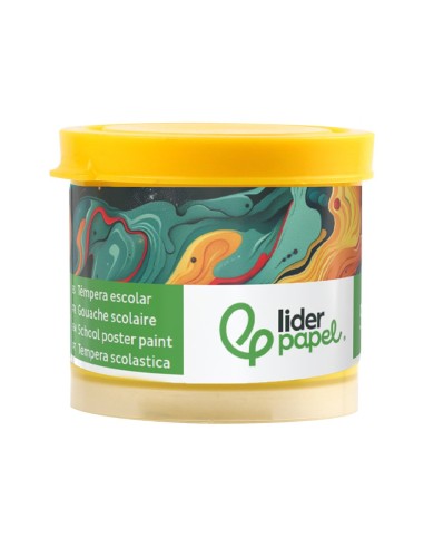 TEMPERA LIDERPAPEL ESCOLAR 40 ML AMARILLO