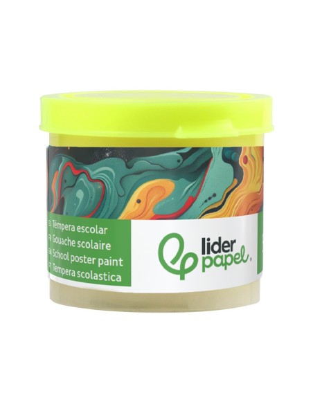 TEMPERA LIDERPAPEL ESCOLAR 40 ML AMARILLO LIMON