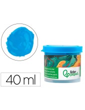 TEMPERA LIDERPAPEL ESCOLAR 40 ML AZUL