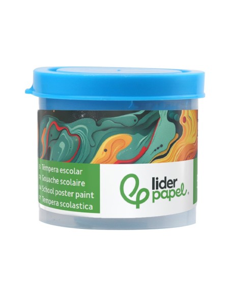 TEMPERA LIDERPAPEL ESCOLAR 40 ML AZUL