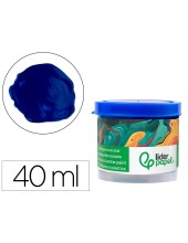 TEMPERA LIDERPAPEL ESCOLAR 40 ML AZUL ULTRAMAR