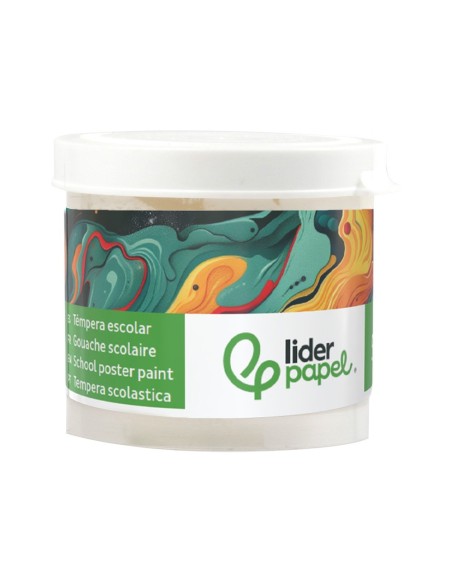 TEMPERA LIDERPAPEL ESCOLAR 40 ML BLANCO
