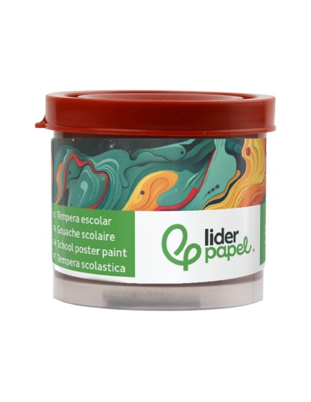 TEMPERA LIDERPAPEL ESCOLAR 40 ML MARRON