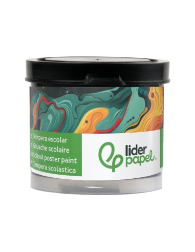 TEMPERA LIDERPAPEL ESCOLAR 40 ML NEGRO