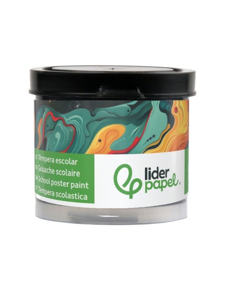 TEMPERA LIDERPAPEL ESCOLAR 40 ML NEGRO