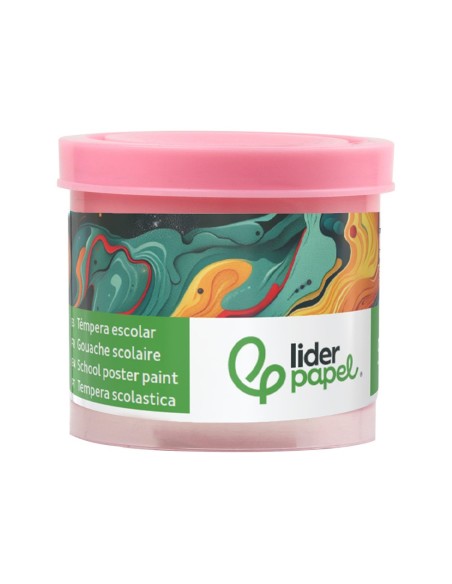 TEMPERA LIDERPAPEL ESCOLAR 40 ML ROSA