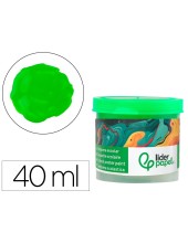 TEMPERA LIDERPAPEL ESCOLAR 40 ML VERDE CLARO