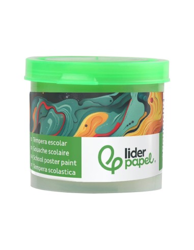 TEMPERA LIDERPAPEL ESCOLAR 40 ML VERDE CLARO