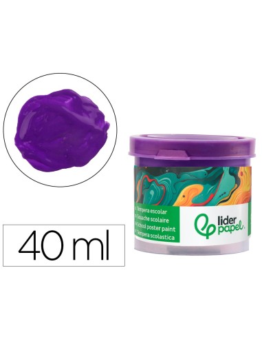 TEMPERA LIDERPAPEL ESCOLAR 40 ML VIOLETA