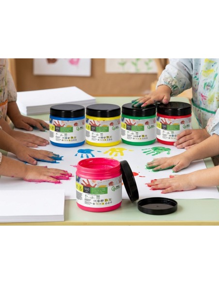 PINTURA DEDOS  TARRINA 500 ML VE.