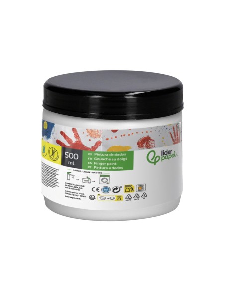 PINTURA DEDOS  TARRINA 500 ML BL.