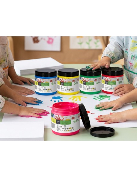 PINTURA DEDOS  TARRINA 500 ML BL.