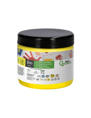 PINTURA DEDOS  TARRINA 500 ML AM.