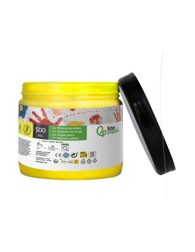 PINTURA DEDOS  TARRINA 500 ML AM.