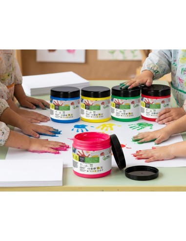 PINTURA DEDOS  TARRINA 500 ML AM.
