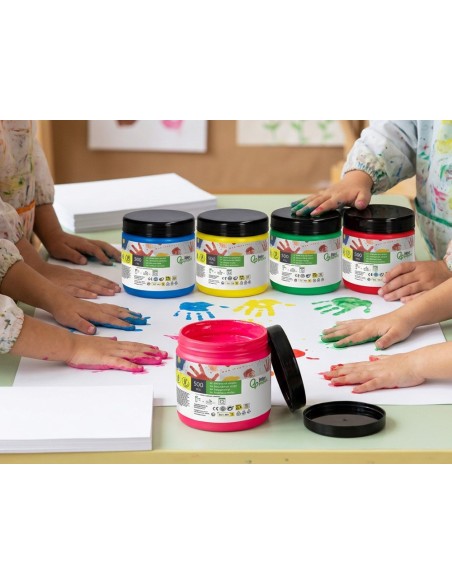 PINTURA DEDOS  TARRINA 500 ML AM.