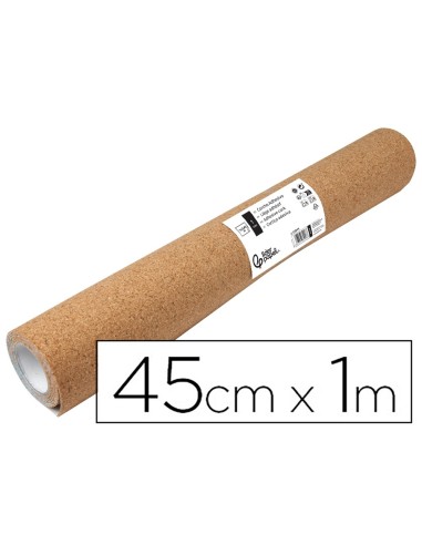 CORCHO ADHESIVO ANCHO 45CM LONGITUD 1M ESPESOR 1MM ROLLO