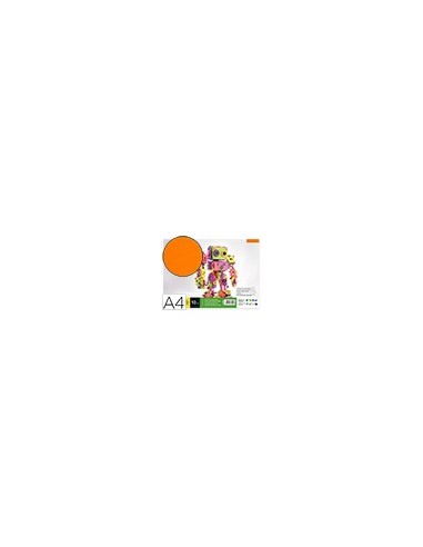 GOMA EVA LIDERPAPEL A4 60G/M2 ESPESOR 1,5MM NARANJA PAQ.10H.GE80