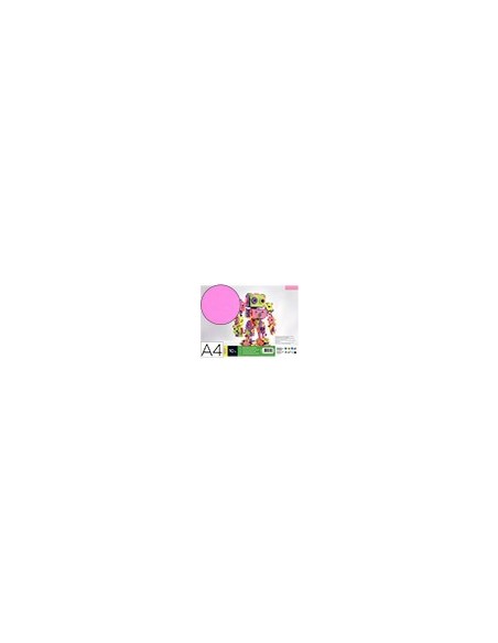 GOMA EVA LIDERPAPEL A4 60G/M2 ESPESOR 1,5MM ROSA PAQ.10H.GE83