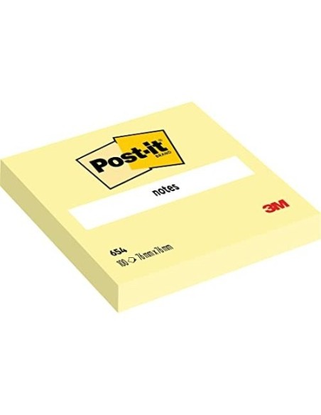 BLOC NOTAS ADH. POST-IT 76X76MM 100H. AM.