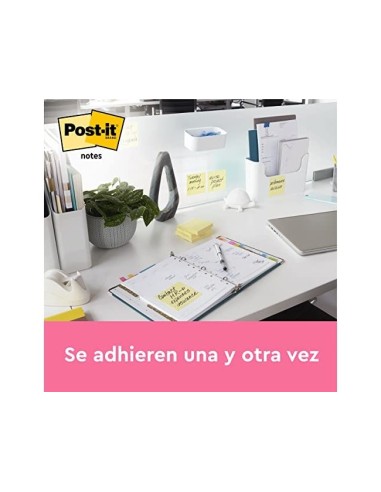 BLOC NOTAS ADH. POST-IT 76X76MM 100H. AM.