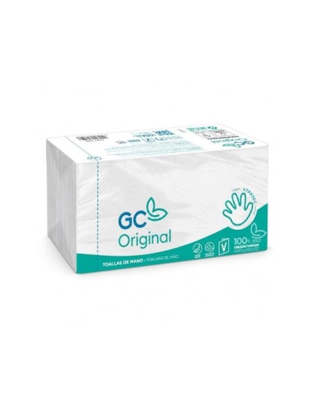 TOALLA PAPEL MANO ENGARZADA ECOLOGICA XTRASEC 20X23 2 CAP. PAQ.196 U.
