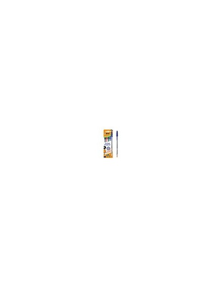 BOLIGRAFO BIC CRISTAL MEDIUM BOLSA 5U. SURT.2 AZ /1 NG./1 RJ /1 VE
