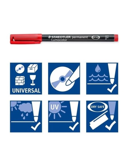 ROTULADOR STAEDTLER LUMOCOLOR RETRO.PUNTA FIBRA PERMANENTE 318 4U.WP4