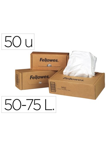 BOLSA RESIDUOS FELLOWES DESTRUCTORA DOC.CAJA C/100 UND. PS220 220C/32