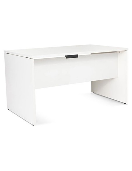 MESA OFICINA ROCADA WORK 140X80 CM ACABADO AW04 BLANCO/BLANCO