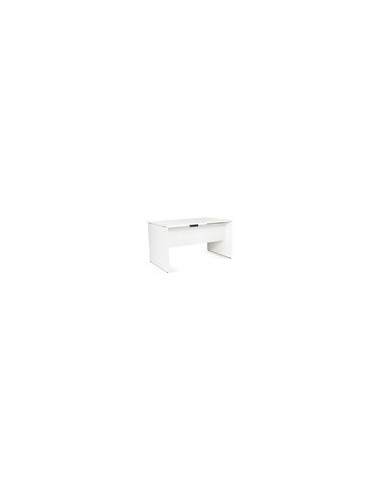 MESA OFICINA ROCADA WORK 140X80 CM ACABADO AW04 BLANCO/BLANCO