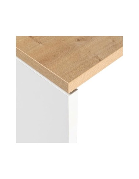 MESA OFICINA ROCADA WORK 180X80 CM ACABADO AW04 BLANCO/BLANCO