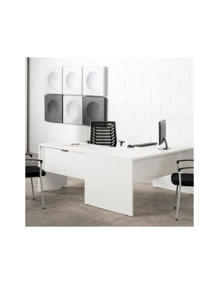 MESA OFICINA ROCADA WORK 200X80 CM BLANCO/BLANCO