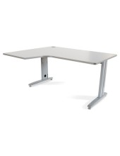 MESA ROCADA METAL 160X120 CM IZQUIERDA ACABADO AC02 GRIS 2053AC02