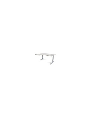 MESA ROCADA METAL 160X120 CM IZQUIERDA ACABADO AC02 GRIS 2053AC02