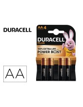 PILAS DURACELL ALCALINA PLUS AA BLISTER C/4 PILAS