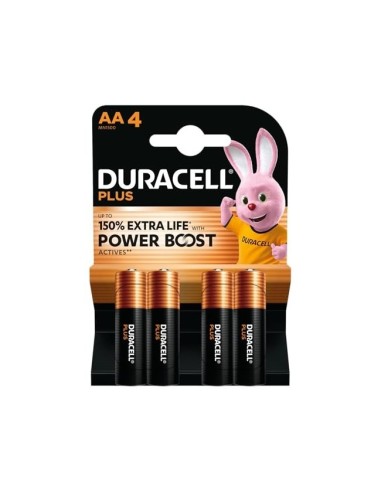 PILAS DURACELL ALCALINA PLUS AA BLISTER C/4 PILAS