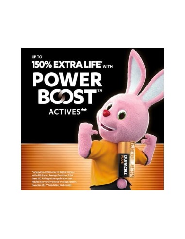 PILAS DURACELL ALCALINA PLUS AA BLISTER C/4 PILAS