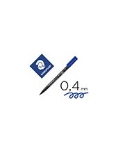 ROTULADOR LUMOCOL RETRO. FIBRAPERM. 313-3 AZUL PUNTA SUPER FINA 0.4 2
