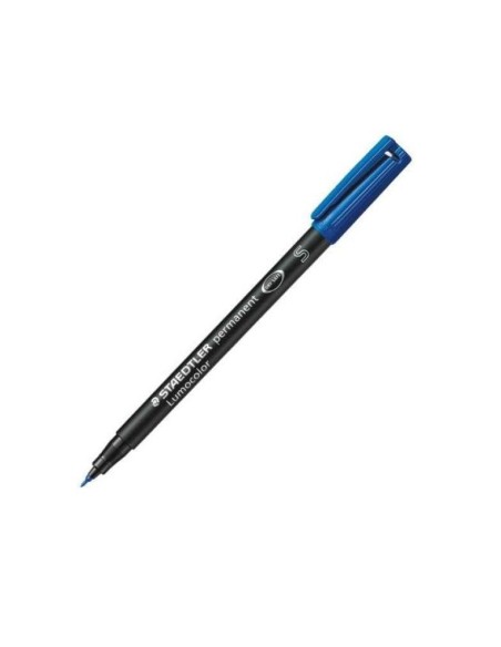ROTULADOR LUMOCOL RETRO. FIBRAPERM. 313-3 AZUL PUNTA SUPER FINA 0.4