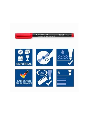 ROTULADOR LUMOCOL RETRO. FIBRAPERM. 313-3 AZUL PUNTA SUPER FINA 0.4