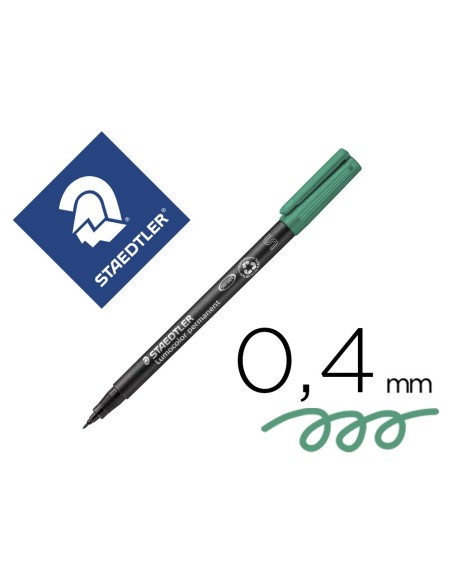 ROTULADOR LUMOCOL RETRO. FIBRAPERM. 313-5 VER PUNTA SUPER FINA 0.4