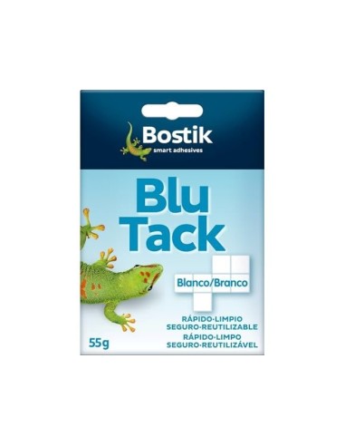 SUJETACOSA MASILLA BOSTIK BLU TACK BLANCO CUARTEADO